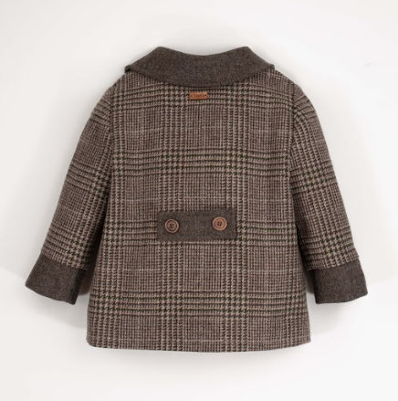 POPELIN WOOLLEN COAT W/COLLAR (18M-6Y)