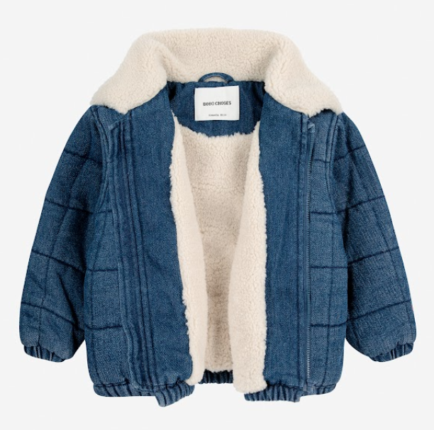 BOBO CHOSES BABY QUILTED DENIM JACKET (12M-24M)