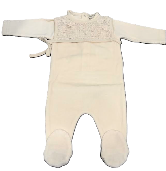 BEBE ORGANIC IRIS COLLAR OVERALL(NB-6M)