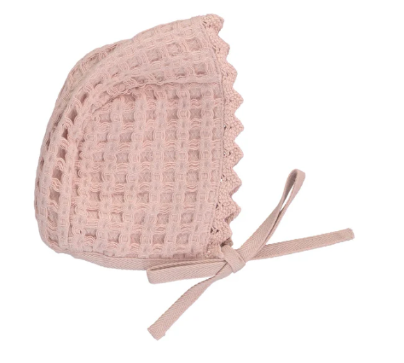 BEBE ORGANIC WAFFLE BONNET (OS)