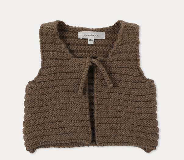 BENE BENE FLUFFY KNIT VEST (12M-24M)