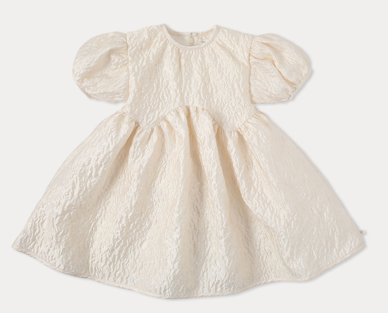 BENE BENE LENA JACQURAD WAVE DRESS (3-8T)