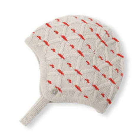 BENE BENE TYROL ARGYLE KNIT BONNET (OS)