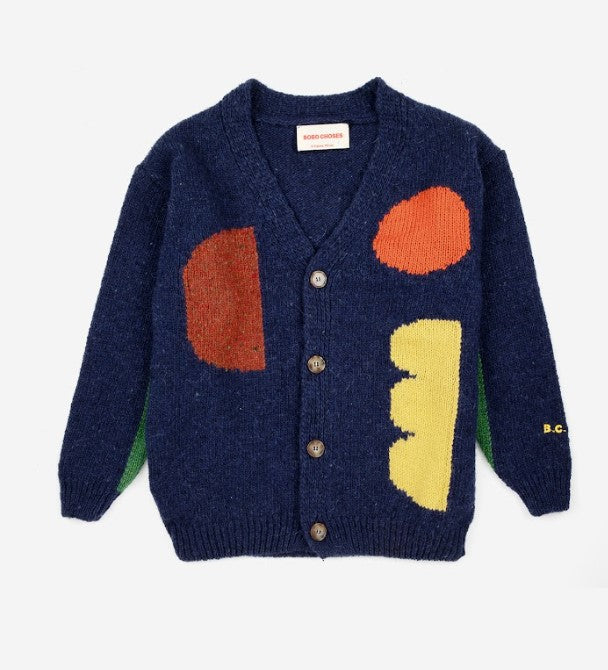 BOBO CHOSES GEOMETRIC CARDIGAN (2-13Y)