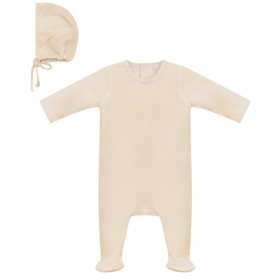 BUBANI RIB STRETCHY W/BONNET(1M-6M)