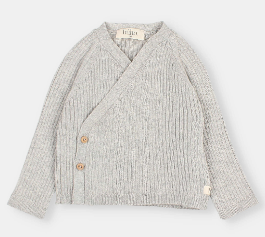 BUHO NB CROSSED CARDIGAN (1M-12M)