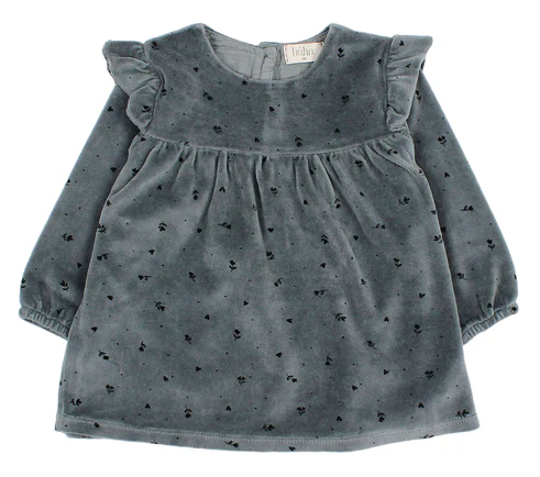 BUHO VELVET CUORE DRESS (18M-24M)