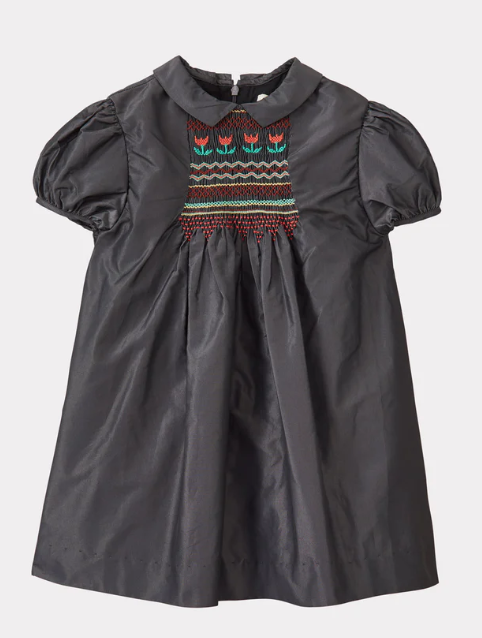 CARAMEL MARS TAFFETA DRESS (4-10Y)