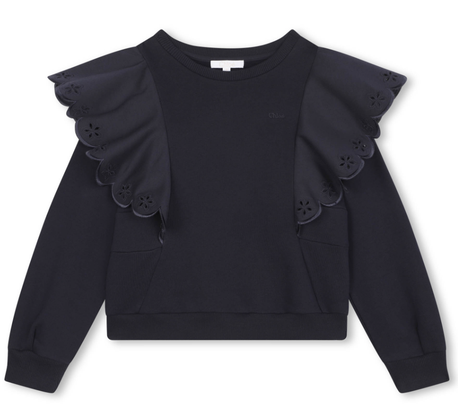 CHLOE FLOUNCES SLEEVE SWEATSHIRT(10-14A)