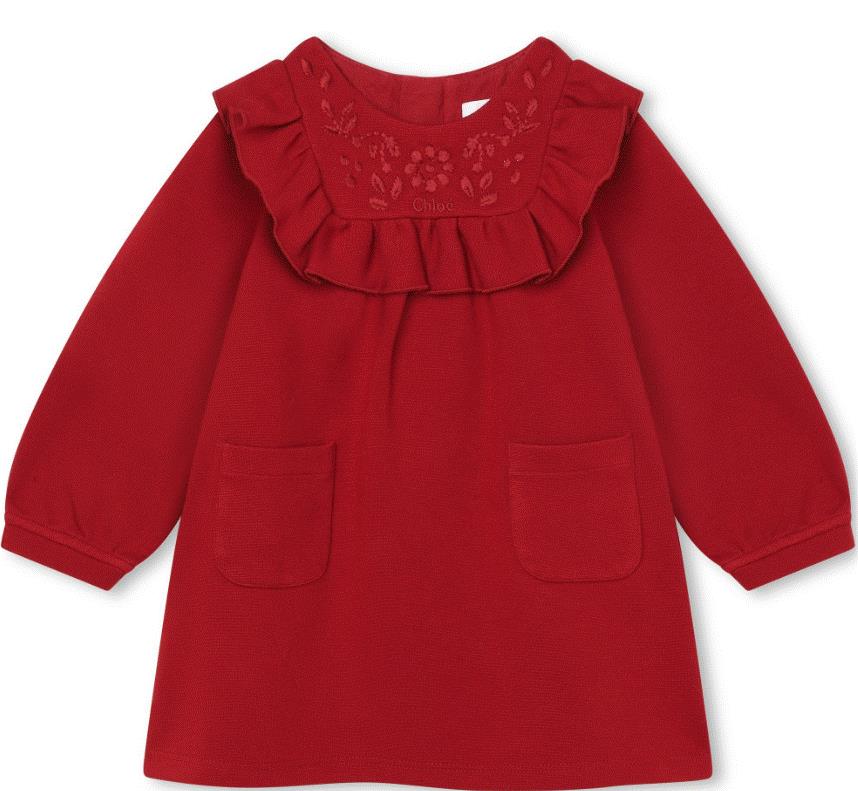 CHLOE LS DRESS W/POCKETS (18M-3Y)