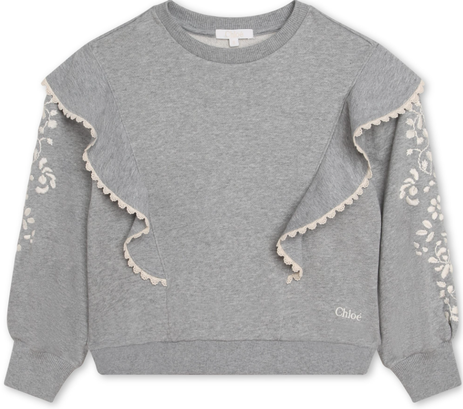 CHLOE SWEATSHIRT W/EMB(4-14)