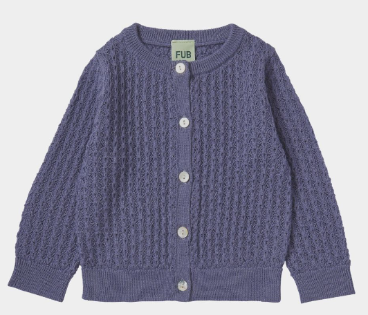 FUB BABY POINTELLE CARDIGAN (6M-18M)