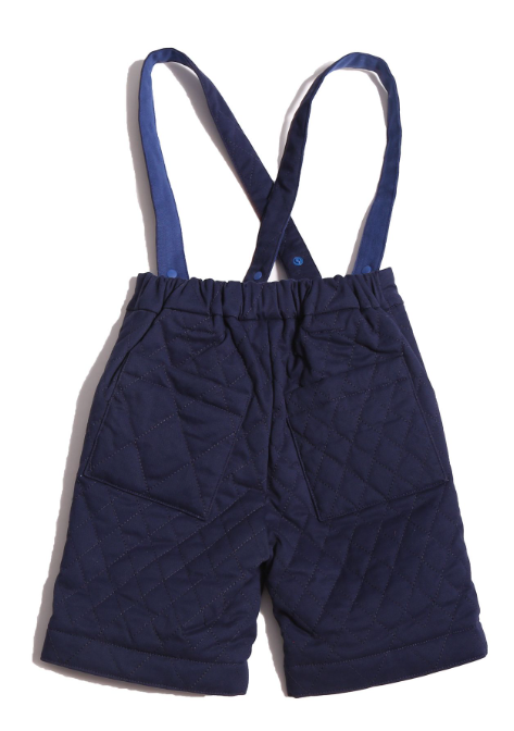 TIA CIBANI HARLEQUIN SUSPENDER SHORTS(2-6Y)