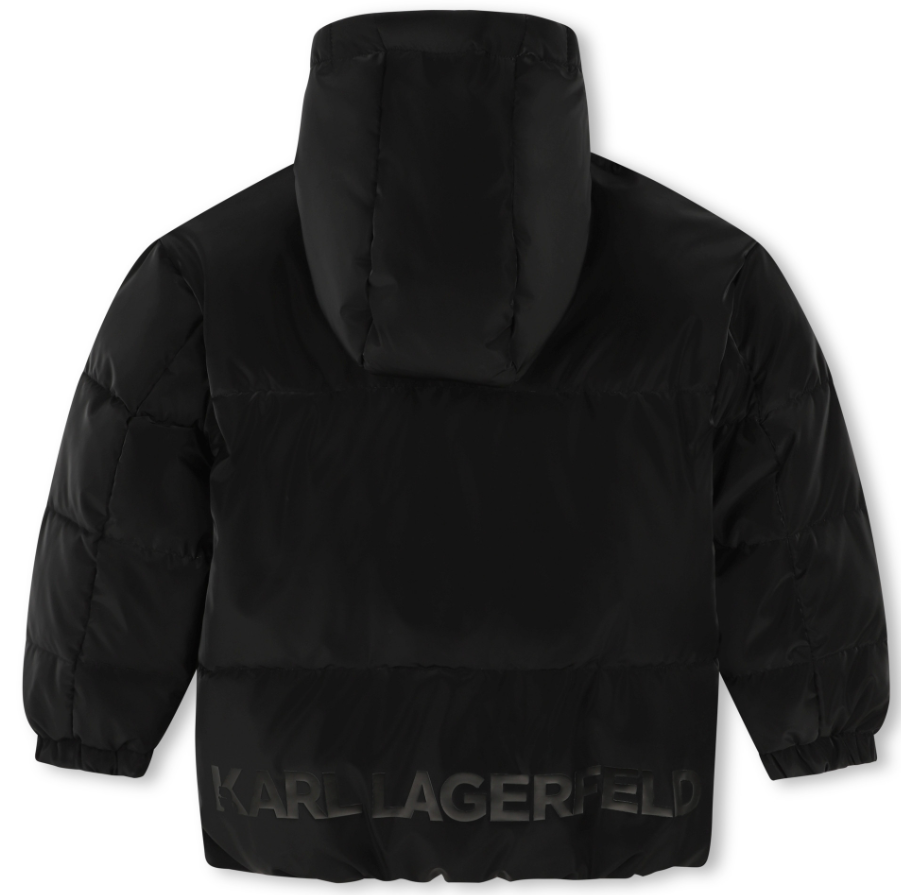 KARL LAGERFELD HOODED PUFFER JACKET (4-16A)