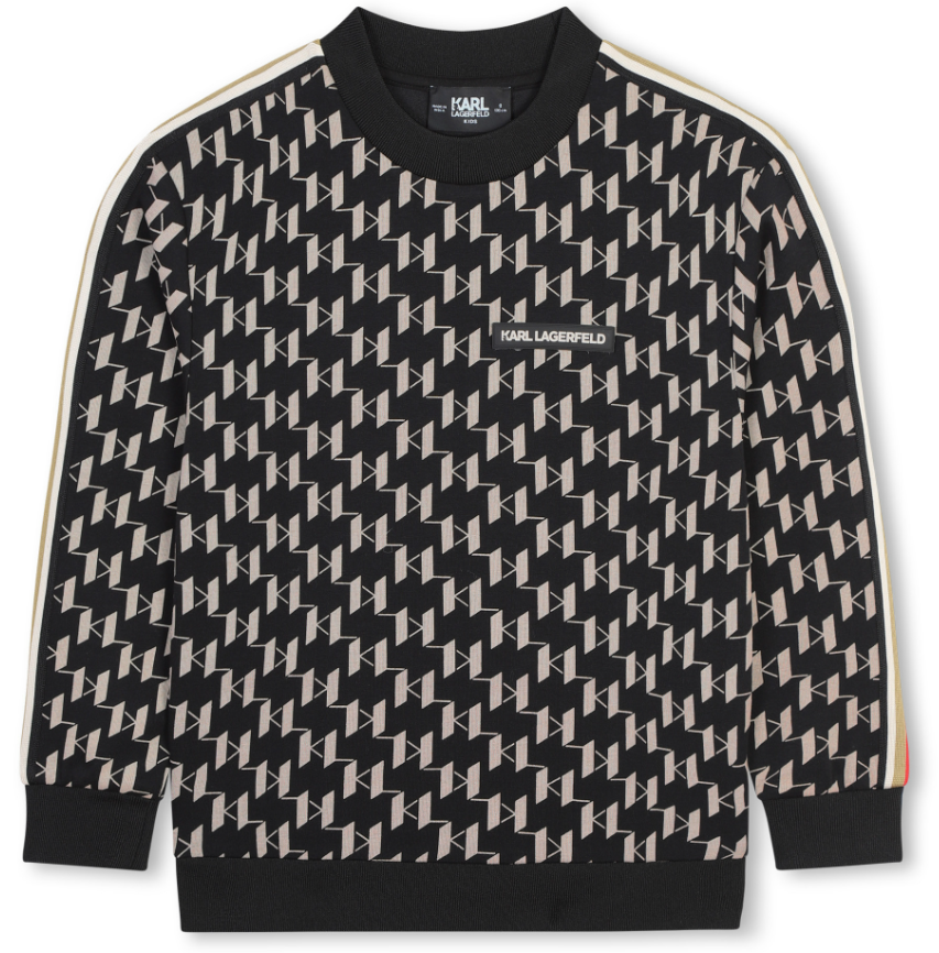 KARL LAGERFELD MONOGRAM SWEATSHIRT (2-12A)