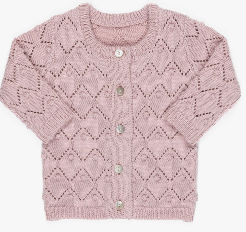 KIPP CHUNKY POINTELLE CARDIGAN (3M-24M)