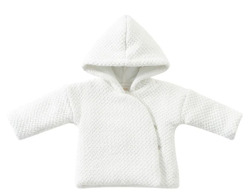 KIPP TEXTURED KNIT JACKET W/HAT (NB-9M)