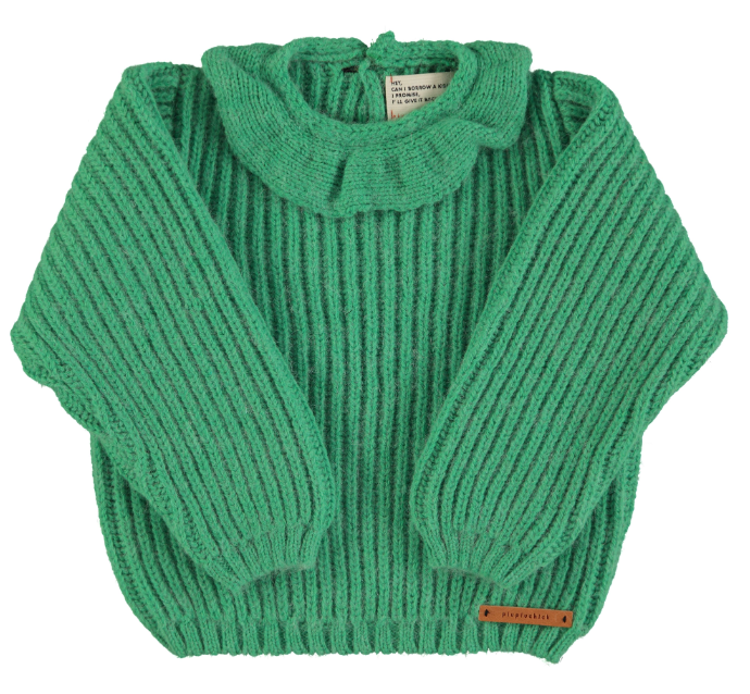 PUIPUICHICK KNITTED COLLAR SWEATER (6M-12Y)