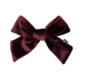 KNOT VELVET TEEN BOW (OS)