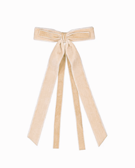 KNOT VELVET TRIM BOW (OS)