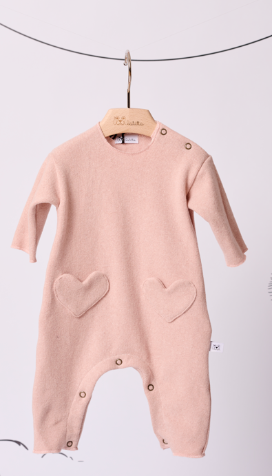 LATITTA VIOLANTE HEART ONESIE(6M-18M)