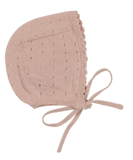 LILETTE DOTTED KNIT BONNET (NB-9M)