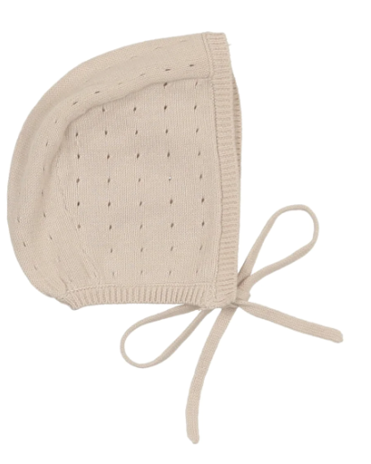 LILETTE DOTTED KNIT BONNET (NB-9M)