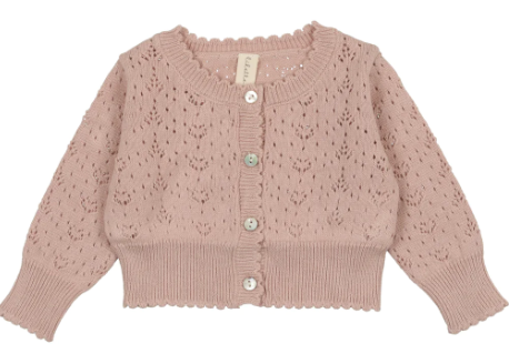 LILETTE HEART KNIT CARDIGAN (3M-36M)