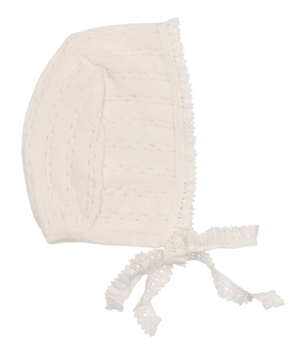 LILETTE POINTELLE KNIT BONNET (3M-6M)