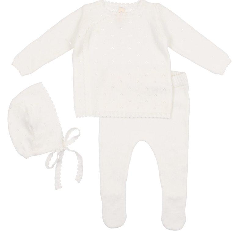 LIL LEGS POINTELLE BRIS SET (NB-6M)