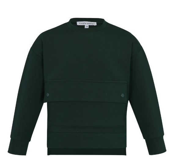 LITTLE PARNI SIDE POCKET SWEATSHIRT(2-14Y)