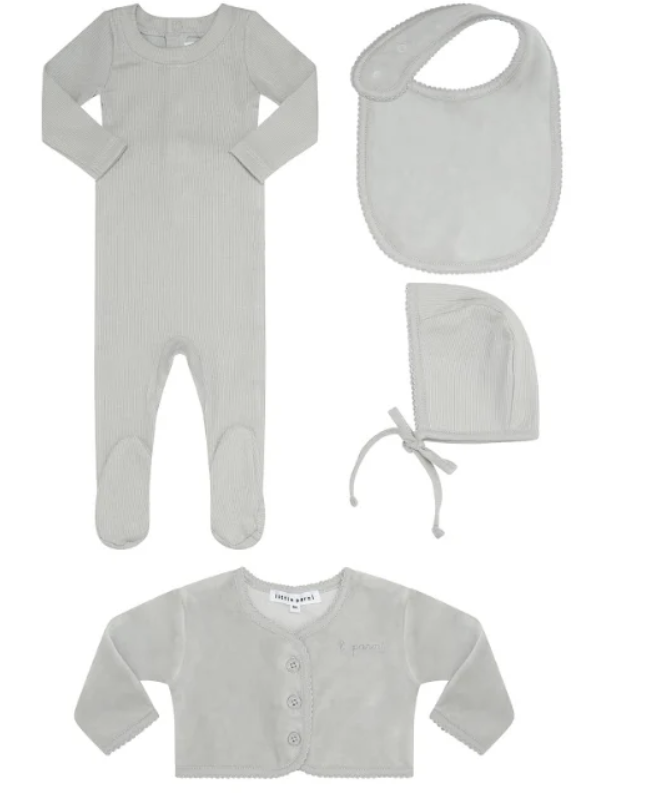 LITTLE PARNI STRETCHIE+ CARDIGAN(NB-12M)