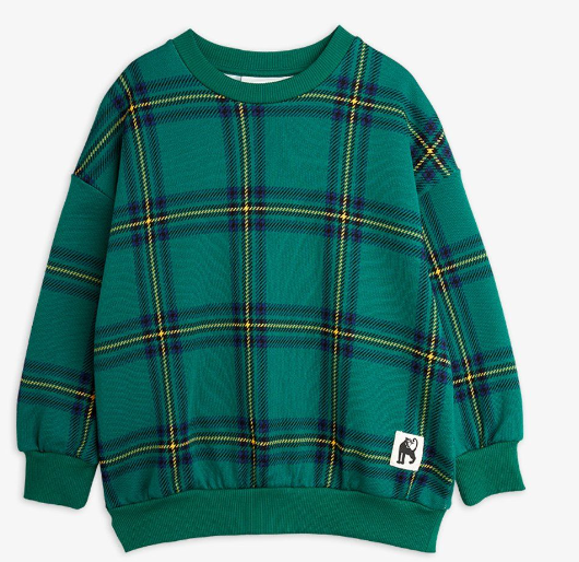 MINI RODINI CHECK AOP SWEATSHIRT(1.5-9Y)