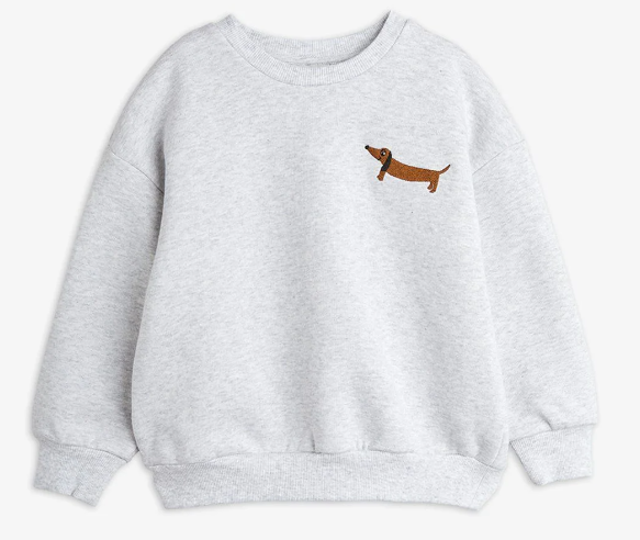 MINI RODINI DOG EMB SWEATSHIRT(9M-7Y)