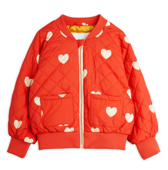 MINI RODINI HEARTS BASEBALL JACKET (9M-7Y)