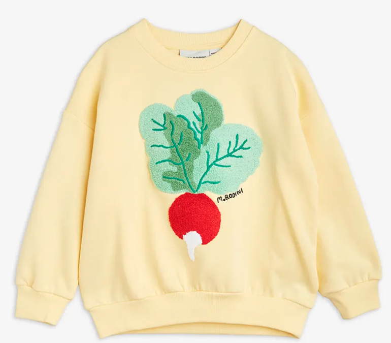 MINI RODINI RADISH SWEATSHIRT (9M-11Y)