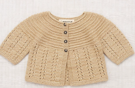 MISHA & PUFF PRAM CARDIGAN (0M-12M)