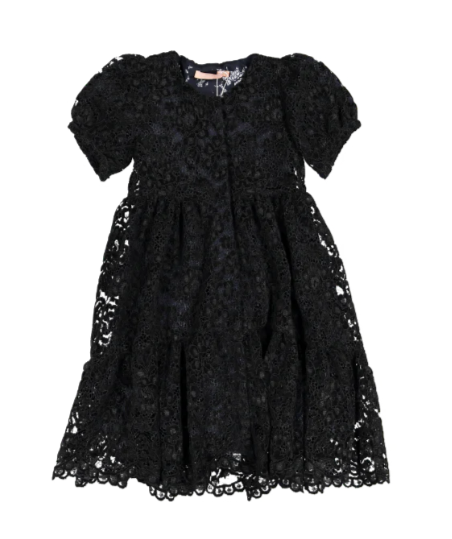 MUMMYMOON LEVA VELVET LACE DRESS (8-16Y)