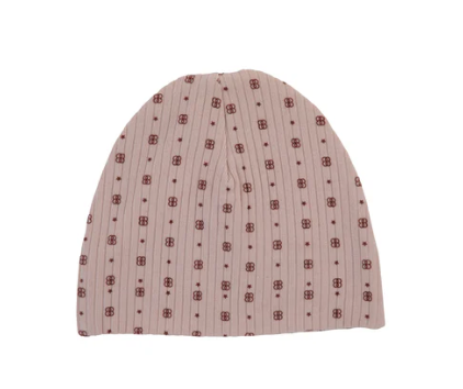 NOGGI PRINTED RIBBED BEANIE (1M-6M)