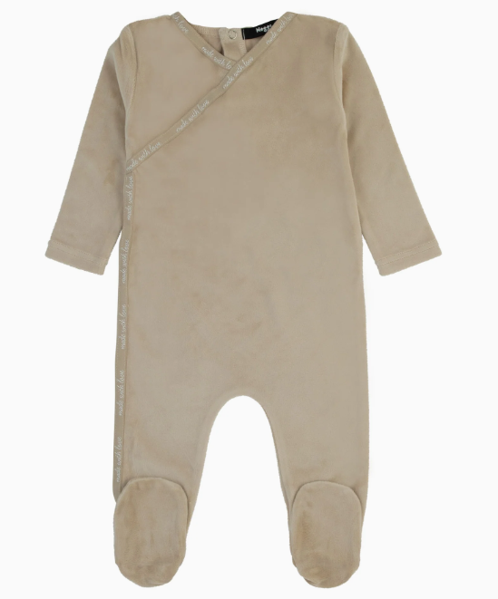 NOGGI VELOUR WRAP TRIM FOOTIE(1M-9M)