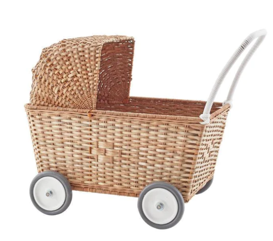 OLLIELLA RATTAN STROLLEY (OS)