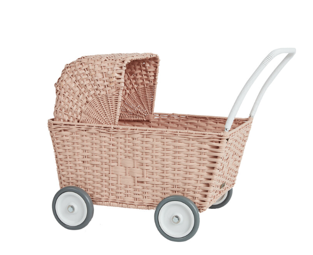 OLLIELLA RATTAN STROLLEY (OS)