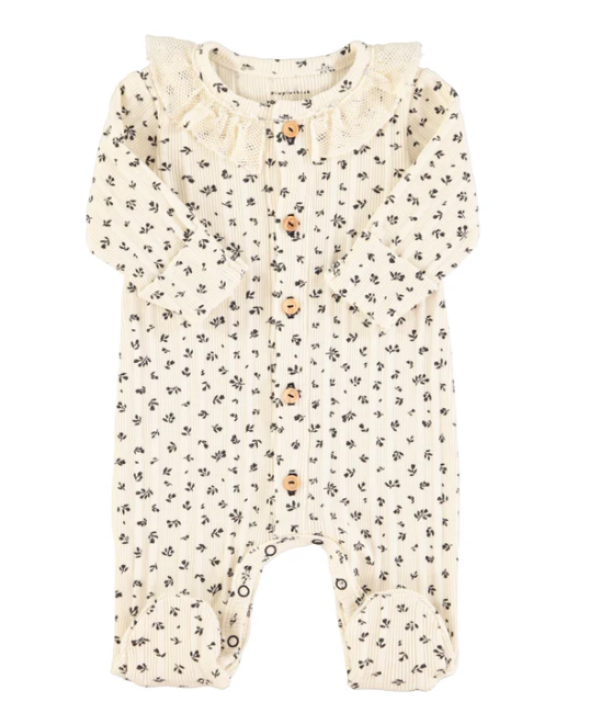 PIUPIUCHICK NB BABYGROW W/COLLAR(1M-6M)