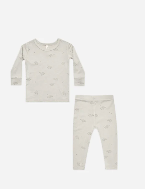 QUINCY MAE BAMBOO PAJAMA SET(12M-3Y)