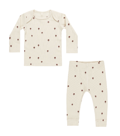 QUINCY MAE RIBBED TEE & LEGGING SET(6M-24M)