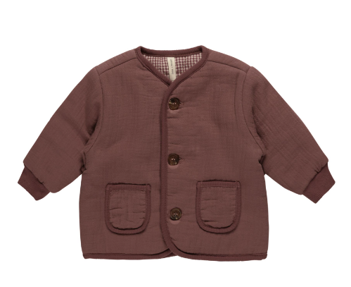 QUINCY MAE QUILTED BUTTON JACKET(6M-3Y)