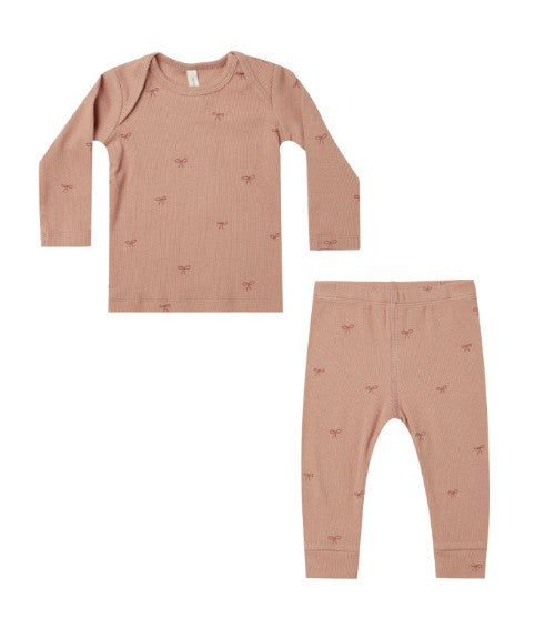 QUINCY MAE RIB TEE &LEGGING SET(3M-24M)