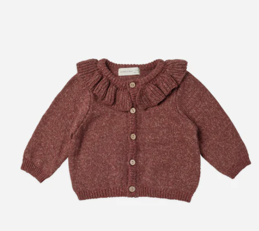 QUINCY MAE RUFFLE CARDIGAN(3M-24M)