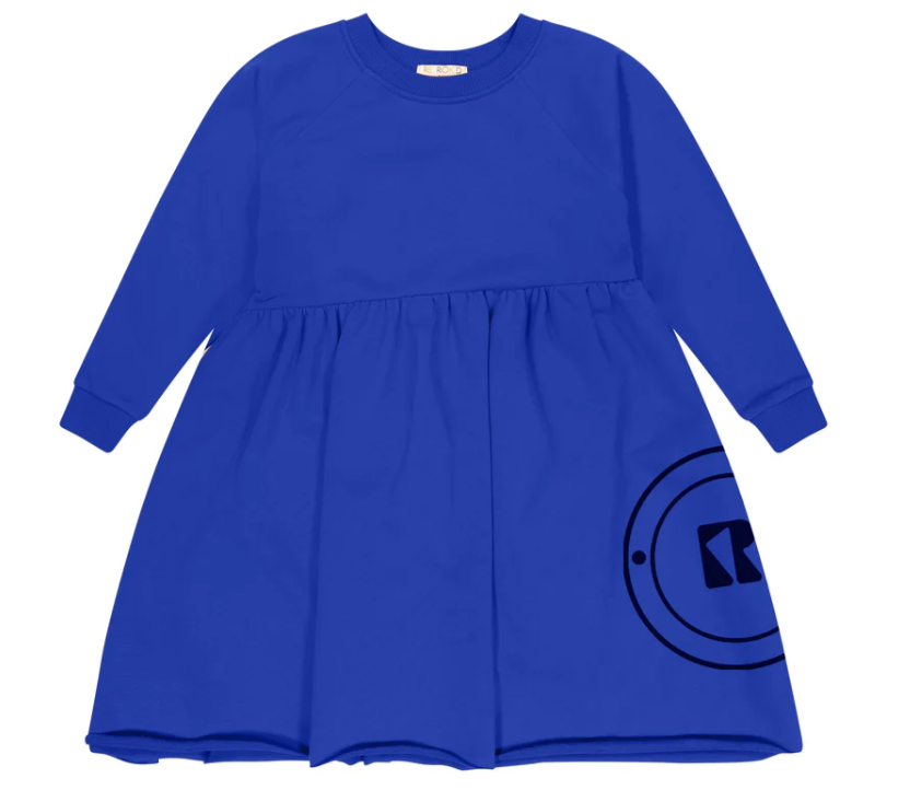 RETRO KID VELOUR SLANTED TWIRL DRESS(2-12Y)