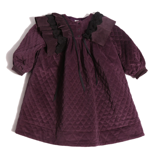 TIA CIBANI GWEEN TUFTED FROCK (2-6Y)